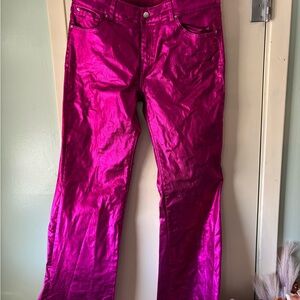 Women's Pink Boot Cut Jeans